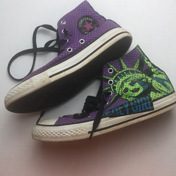 GENTLE USED Converse kid shoes size 3 - Picture 3 of 5